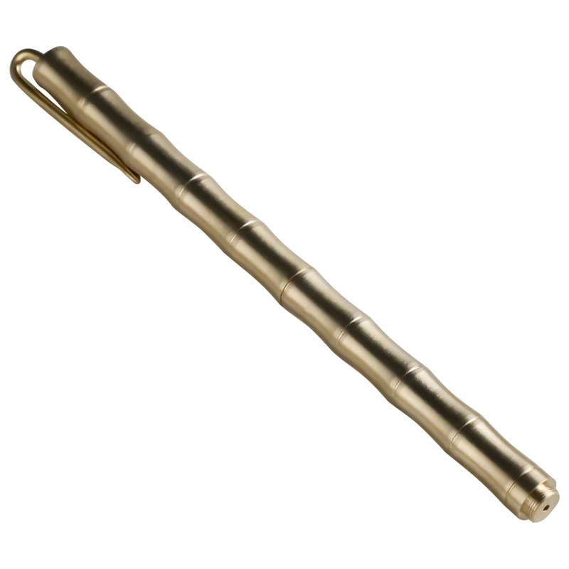 Luxury Gift Signature Copper Brass Pen Vip Client Gifts Signature Heavy Bamboo Joint Brass Pen with Clip Material Metal